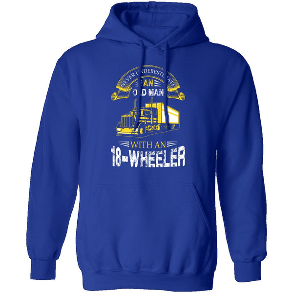 Old Man With An 18-Wheeler T-Shirt CustomCat