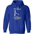 Old Woman With A Tennis Racket T-Shirt CustomCat