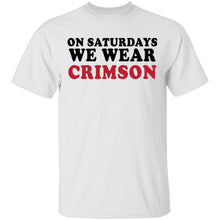 On Saturdays We Cheer Crimson T-Shirt