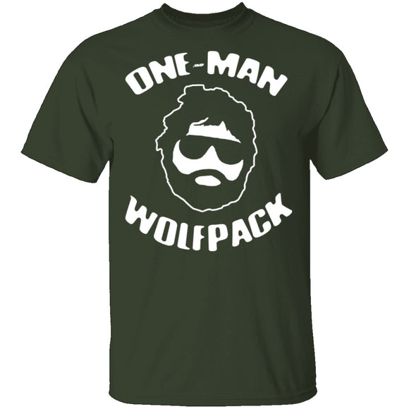One Man Wolfpack T-Shirt CustomCat