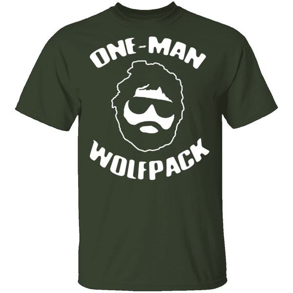 One Man Wolfpack T-Shirt CustomCat