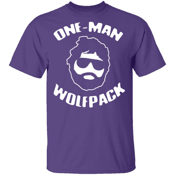 One Man Wolfpack T-Shirt CustomCat