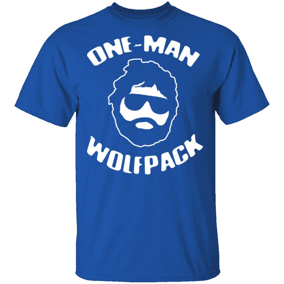 One Man Wolfpack T-Shirt CustomCat