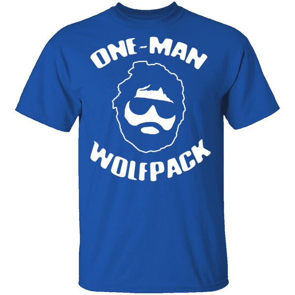 One Man Wolfpack T-Shirt CustomCat