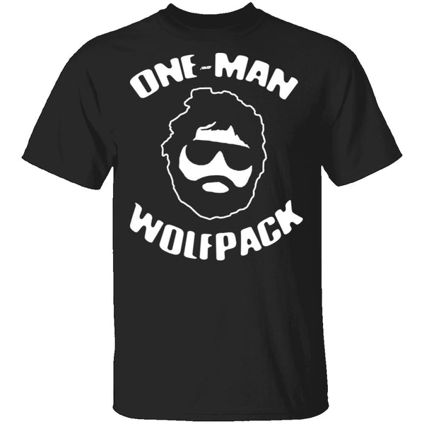 One Man Wolfpack T-Shirt CustomCat