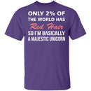 Only 2% of the World Has Red Hair T-Shirt CustomCat