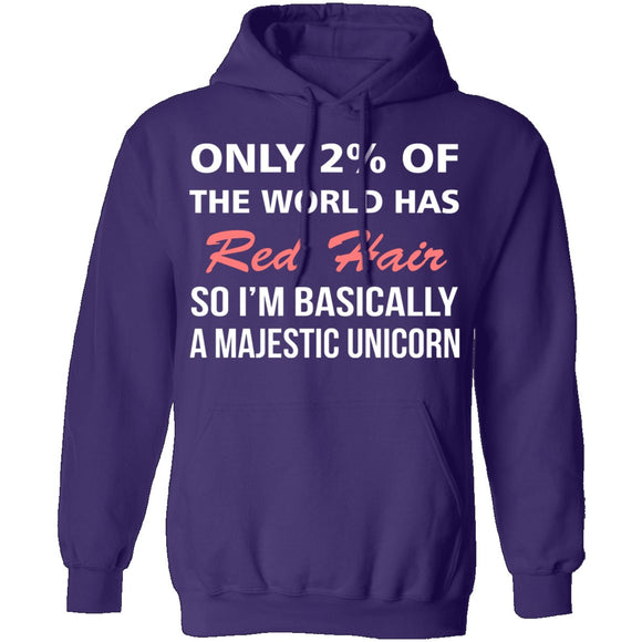 Only 2% of the World Has Red Hair T-Shirt CustomCat