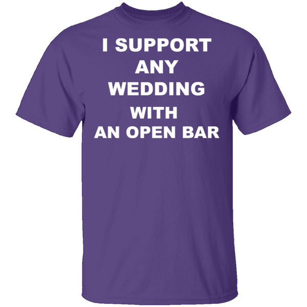 Open Bar Support T-Shirt CustomCat