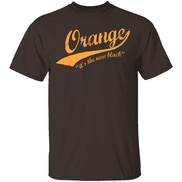 Orange It's The New Black T-Shirt CustomCat