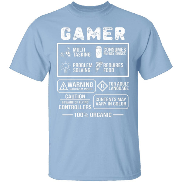Organic Gamer T-Shirt CustomCat