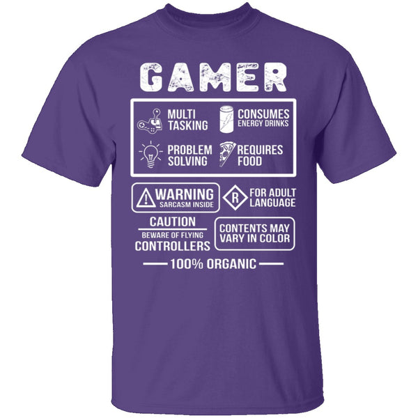 Organic Gamer T-Shirt CustomCat