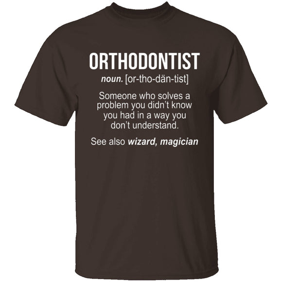 Orthodontist Definition T-Shirt CustomCat