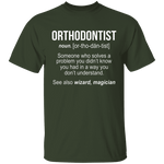 Orthodontist Definition T-Shirt CustomCat