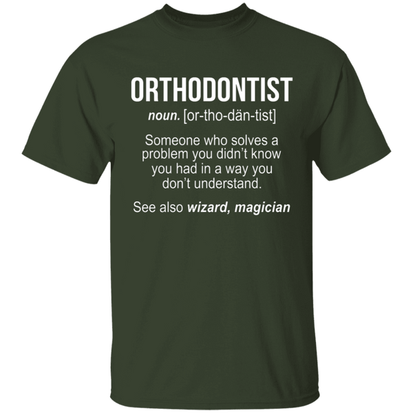 Orthodontist Definition T-Shirt CustomCat