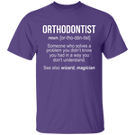 Orthodontist Definition T-Shirt CustomCat
