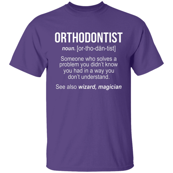 Orthodontist Definition T-Shirt CustomCat