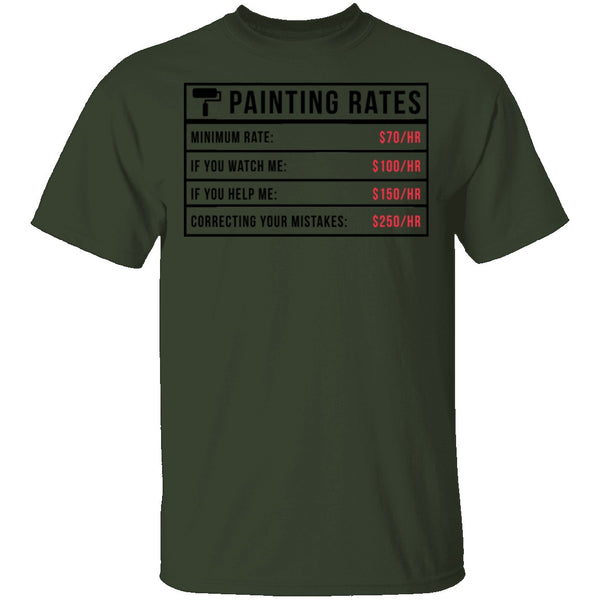 Painting Rates T-Shirt CustomCat