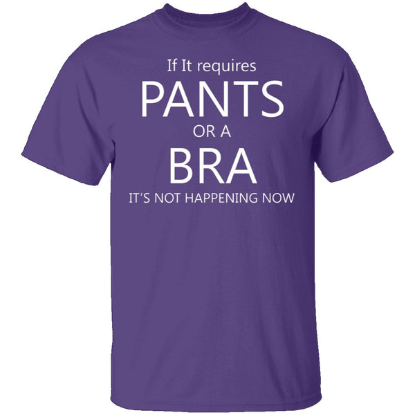 Pants Or A Bra T-Shirt CustomCat