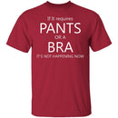Pants Or A Bra T-Shirt CustomCat