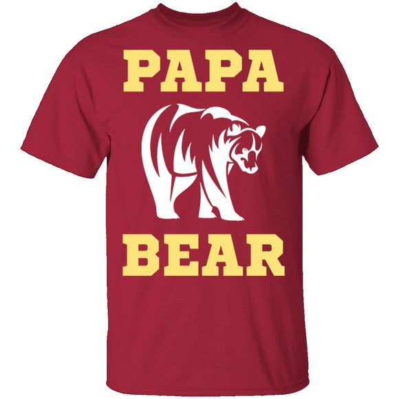 Papa Bear T-Shirt CustomCat