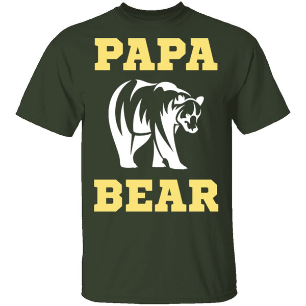 Papa Bear T-Shirt CustomCat
