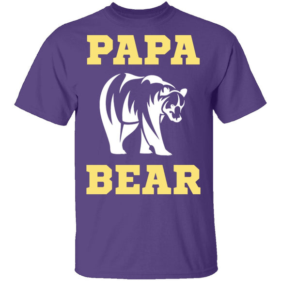 Papa Bear T-Shirt CustomCat