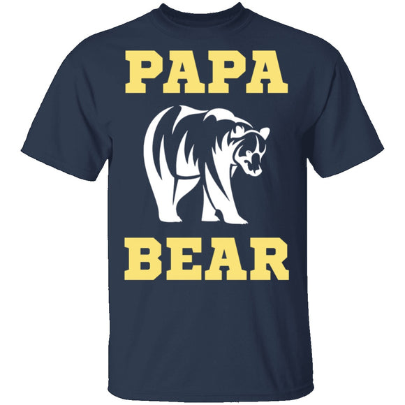 Papa Bear T-Shirt CustomCat