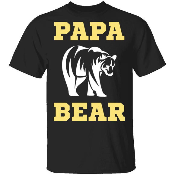 Papa Bear T-Shirt CustomCat