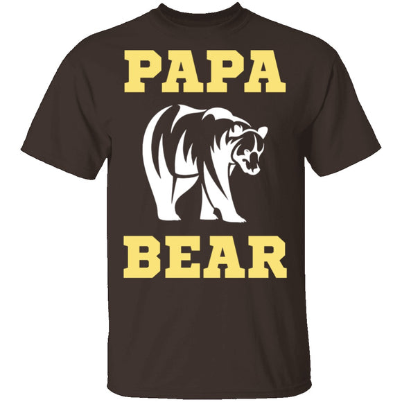 Papa Bear T-Shirt CustomCat