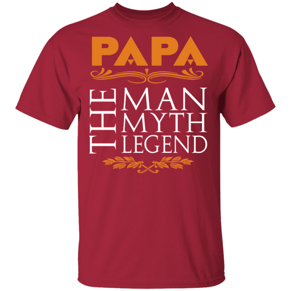 Papa The Man The Myth The Legend T-Shirt CustomCat