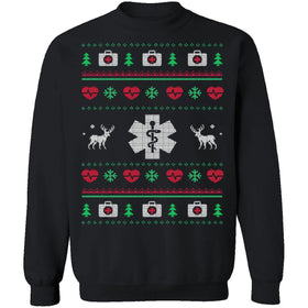 Paramedic Ugly Christmas Sweater CustomCat