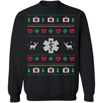 Paramedic Ugly Christmas Sweater CustomCat