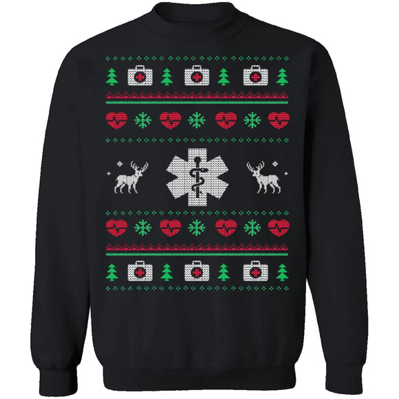 Paramedic Ugly Christmas Sweater CustomCat
