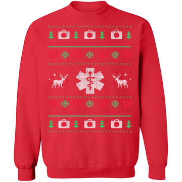 Paramedic Ugly Christmas Sweater CustomCat