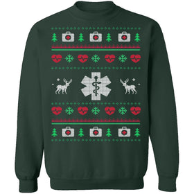 Paramedic Ugly Christmas Sweater CustomCat