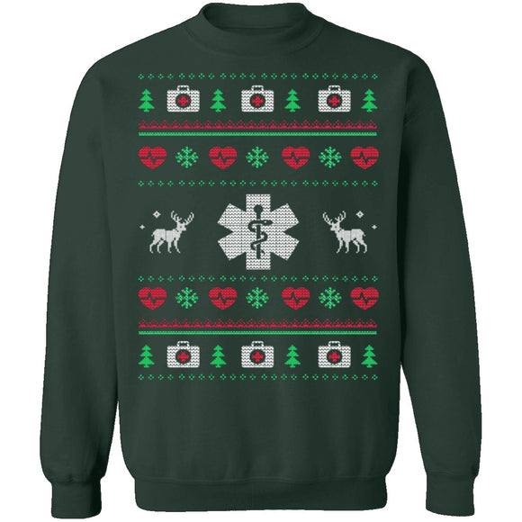 Paramedic Ugly Christmas Sweater CustomCat