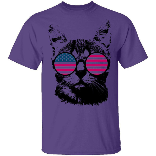 Patriotic Cat T-Shirt CustomCat