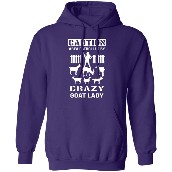 Patrolled By Crazy Goat Lady T-Shirt CustomCat