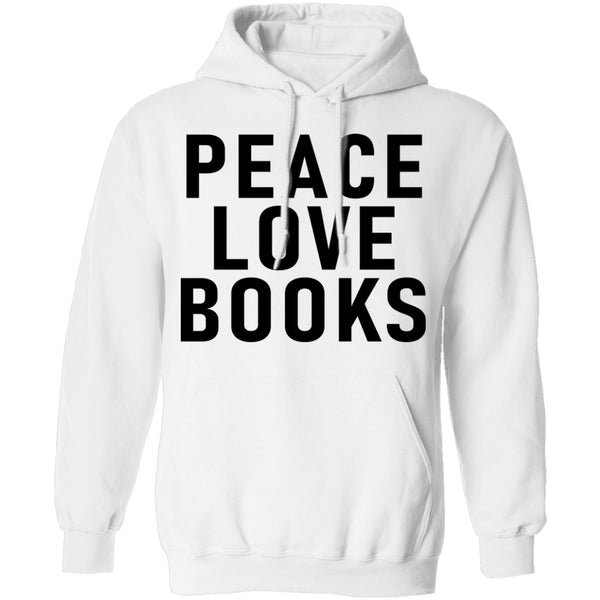 Peace Love Books T-Shirt CustomCat