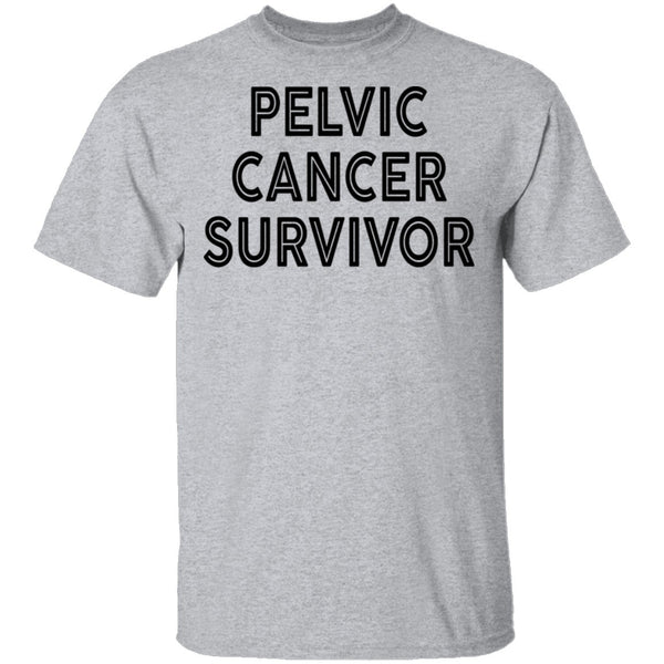Pelvic Cancer Survivor T-Shirt CustomCat