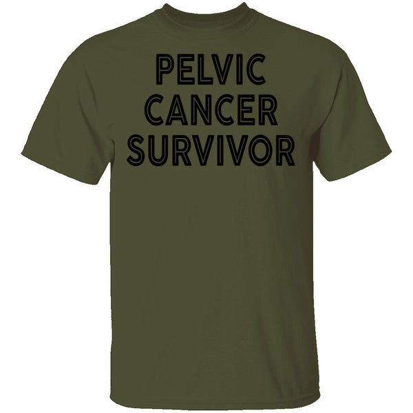 Pelvic Cancer Survivor T-Shirt CustomCat