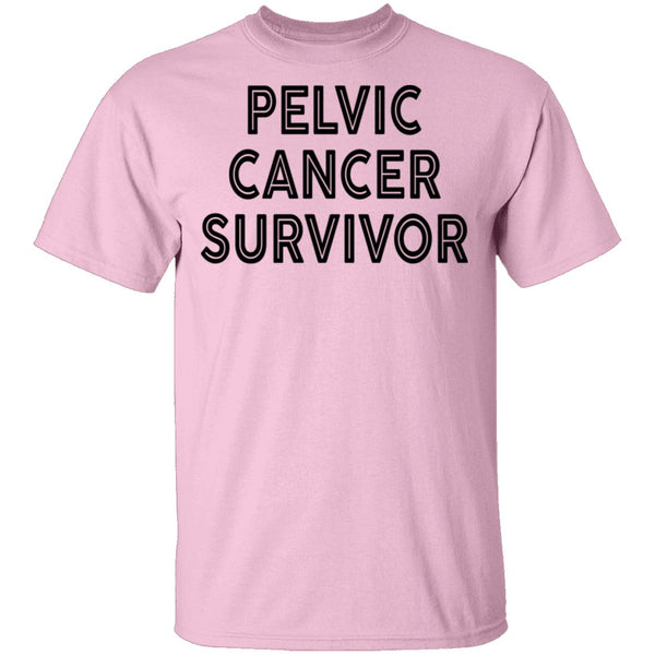 Pelvic Cancer Survivor T-Shirt CustomCat