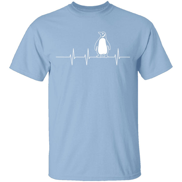 Penguin Heartbeat T-Shirt CustomCat