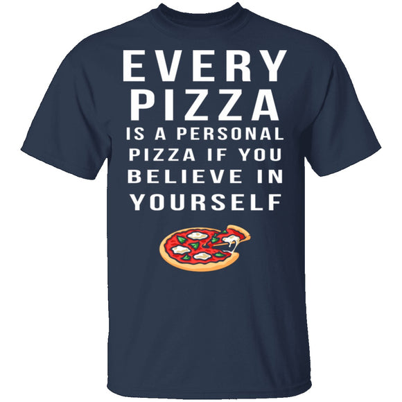 Personal Pizza T-Shirt CustomCat