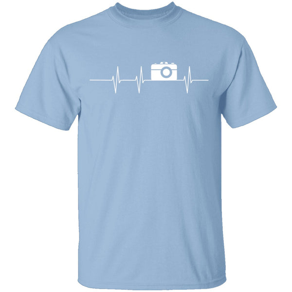 Photographer Heartbeat T-Shirt CustomCat