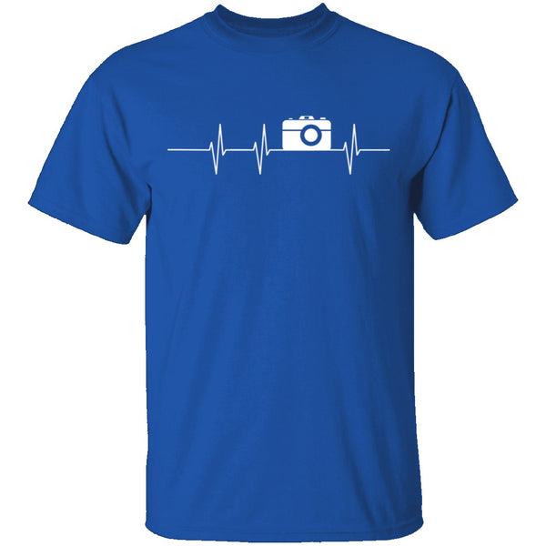 Photographer Heartbeat T-Shirt CustomCat