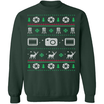 Photography Ugly Christmas Sweater CustomCat