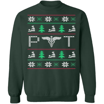 Physical Therapist Ugly Christmas Sweater CustomCat