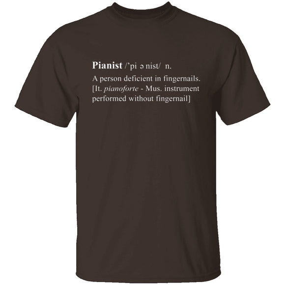 Pianist Definition T-Shirt CustomCat