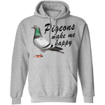 Pigeons Make Me Happy T-Shirt CustomCat